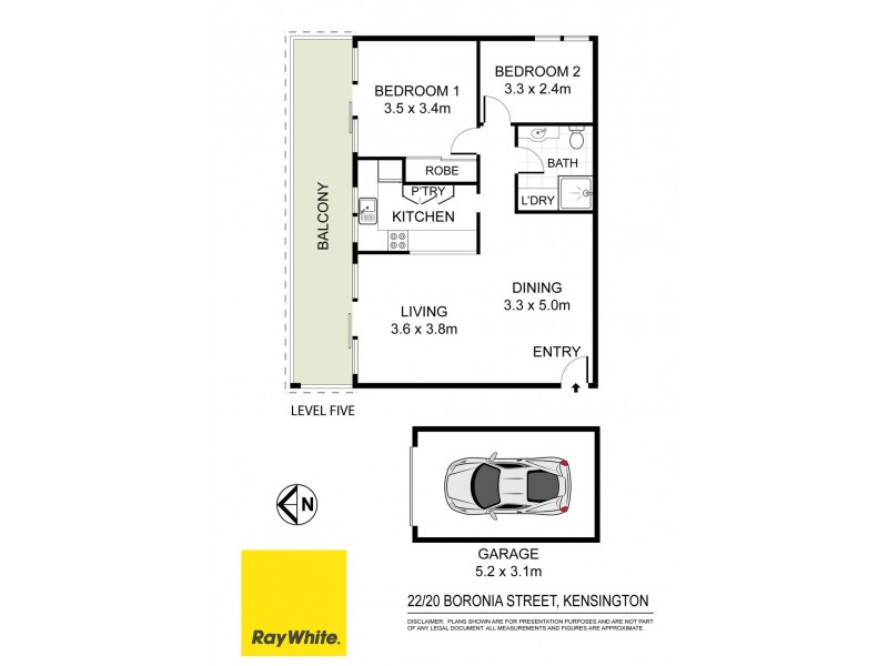 22/20 Boronia Street, Kensington NSW 2033 Floorplan