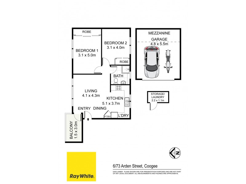 6/73 Arden Street, Coogee NSW 2034 Floorplan