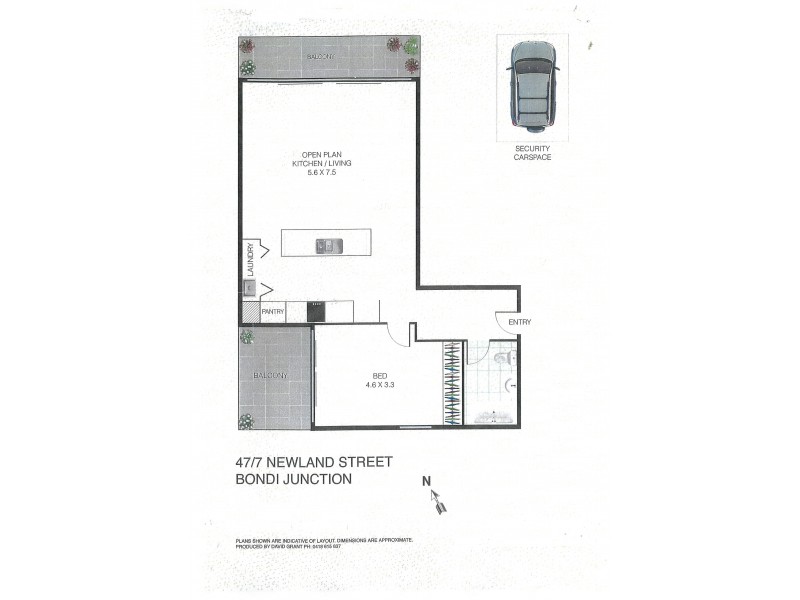 47/7 Newland Street, Bondi Junction NSW 2022 Floorplan