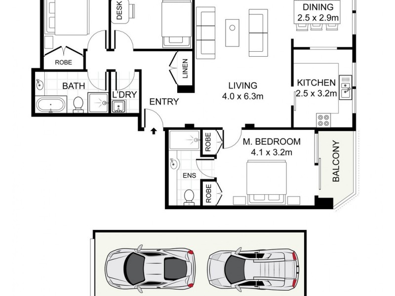 27/37 Paul Street, Bondi Junction NSW 2022 Floorplan