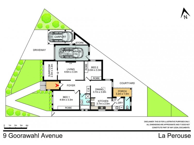 9 Goorawahl Avenue, La Perouse NSW 2036 Floorplan