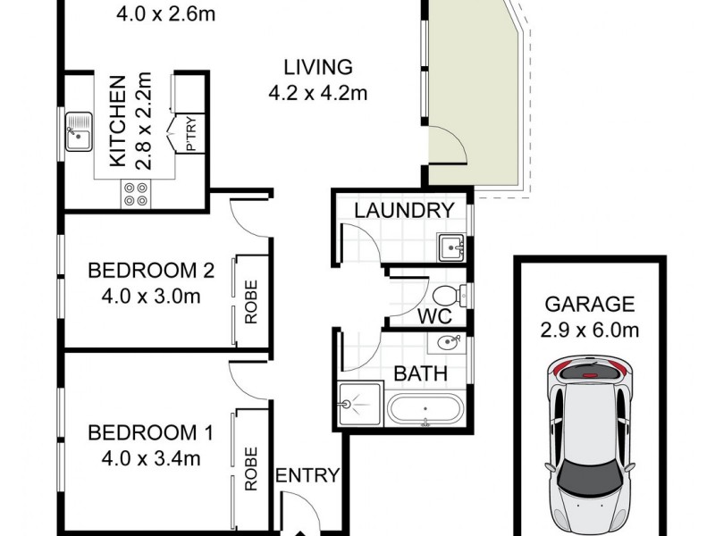 2/92-94 Melody Street, Coogee NSW 2034 Floorplan