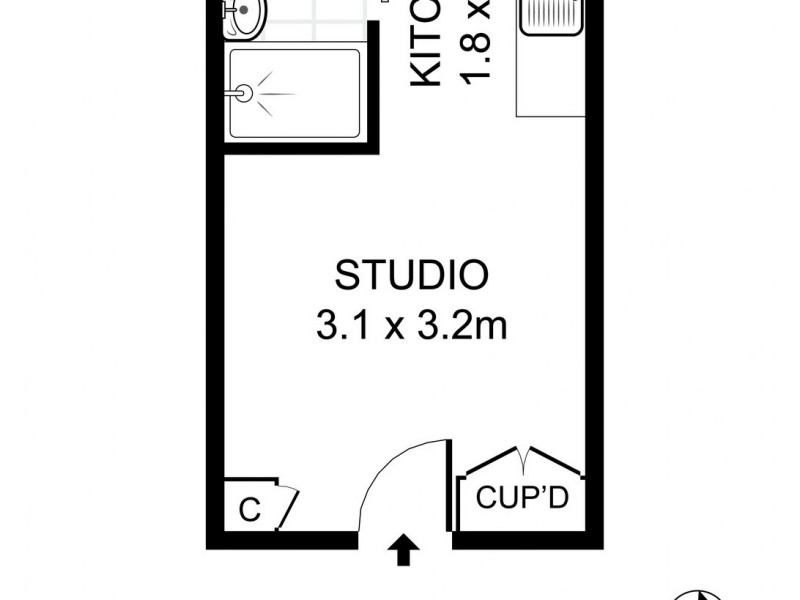 26/405 Bourke Street, Surry Hills NSW 2010 Floorplan