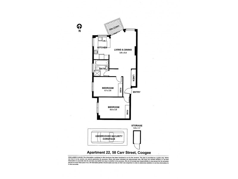 22/58 Carr Street, Coogee NSW 2034 Floorplan