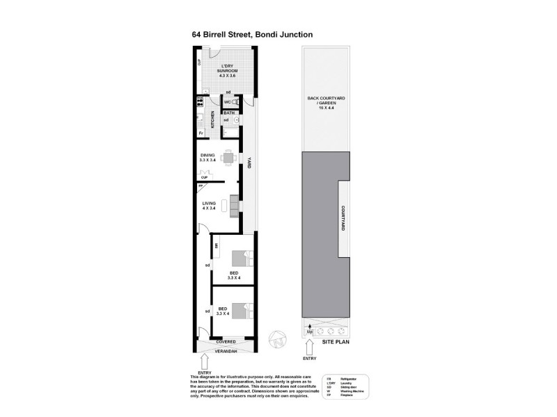 64 Birrell Street, Bondi Junction NSW 2022 Floorplan