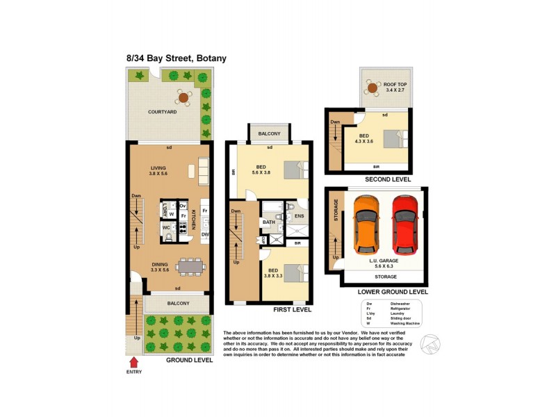 36/34 Bay Street, Botany NSW 2019 Floorplan