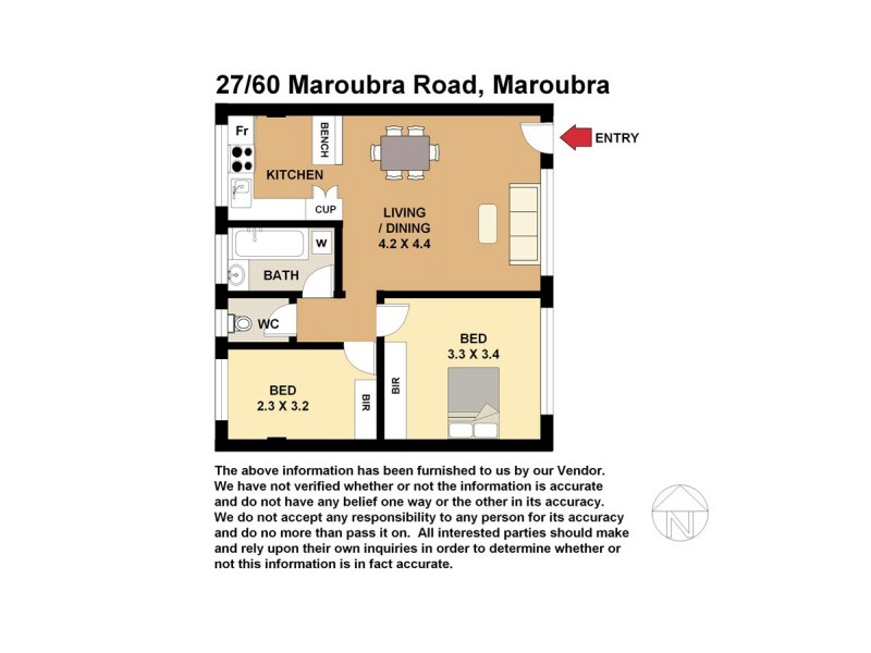 27/60 Maroubra Rd, Maroubra NSW 2035 Floorplan