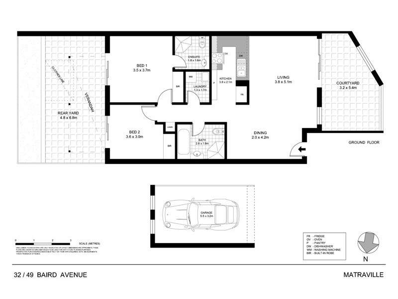 32/49 Baird Ave, Matraville NSW 2036 Floorplan