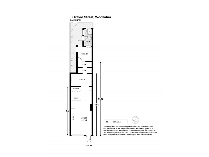 8 Oxford Street, Woollahra NSW 2025 Floorplan