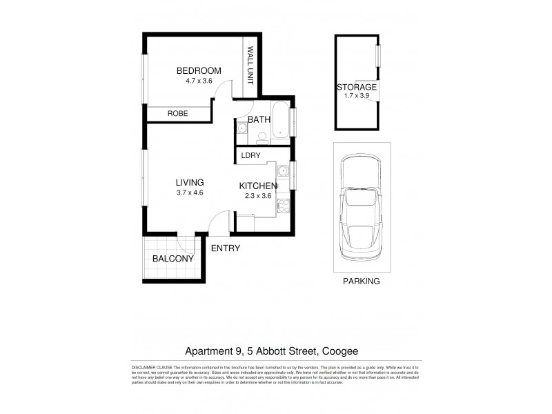 9/5 Abbott Street, Coogee NSW 2034 Floorplan