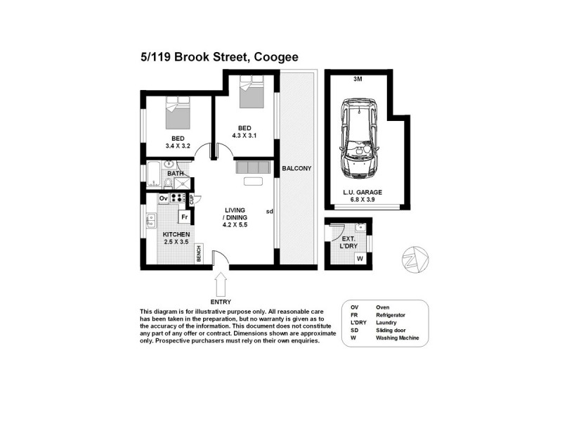5/119 Brook Street, Coogee NSW 2034 Floorplan