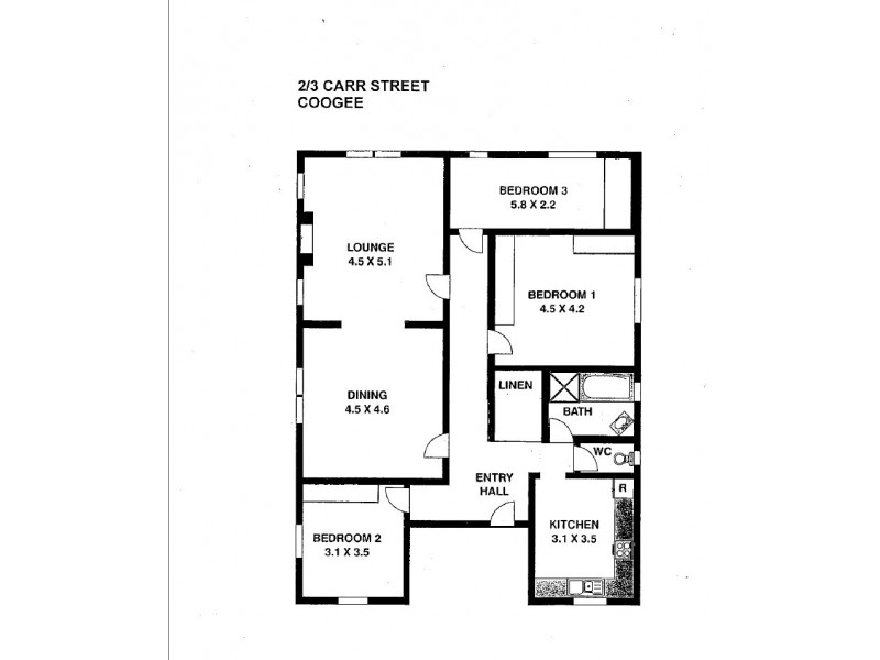 2/3 Carr Street, Coogee NSW 2034 Floorplan