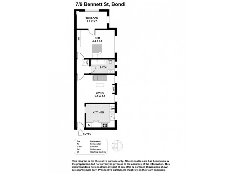 7/9 Bennett St, Bondi NSW 2026 Floorplan