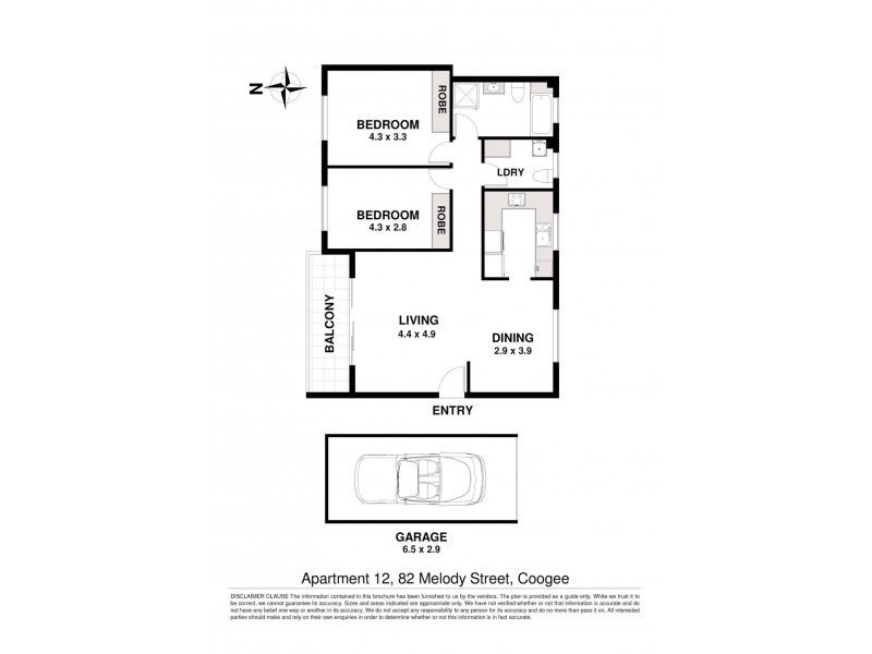 12/80-82 Melody Street, Coogee NSW 2034 Floorplan