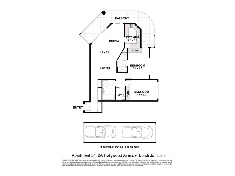 54/2a Hollywood Avenue, Bondi Junction NSW 2022 Floorplan