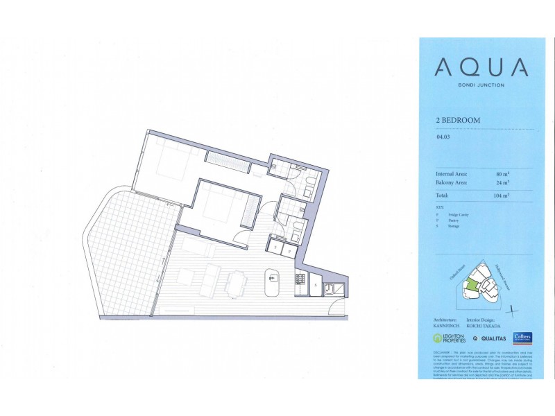 1006/253-255 Oxford Street, Bondi Junction NSW 2022 Floorplan