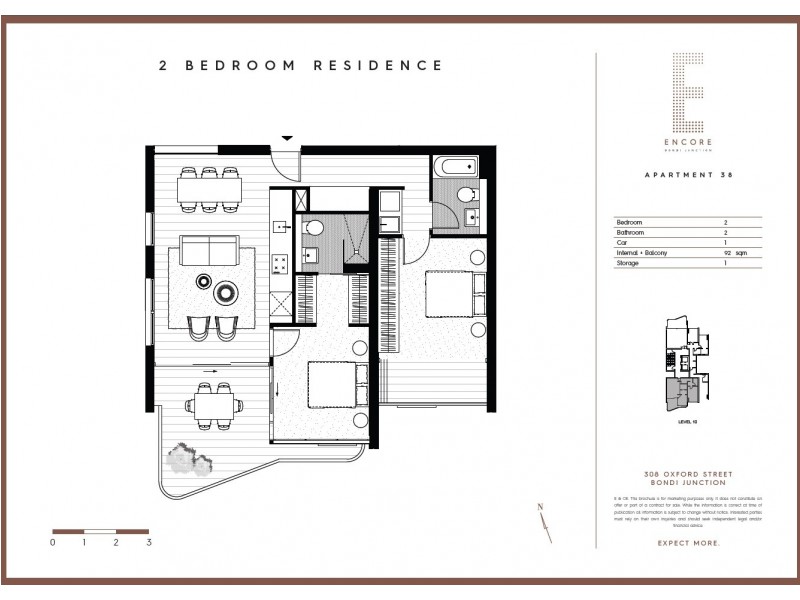 38/308 Oxford Street,, Bondi Junction NSW 2022 Floorplan