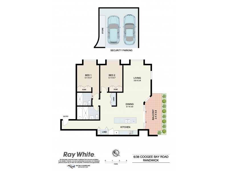 6/38 Coogee Bay Road, Randwick NSW 2031 Floorplan