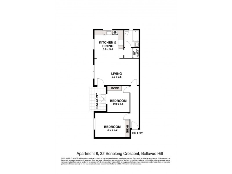8/32 Benelong Crescent, Bellevue Hill NSW 2023 Floorplan