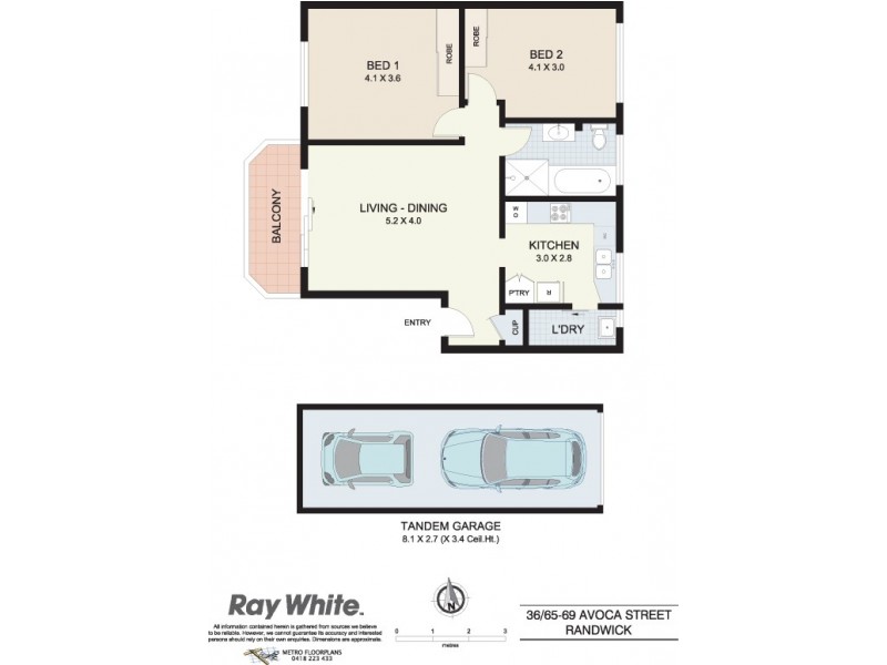36/65-69 Avoca Street, Randwick NSW 2031 Floorplan