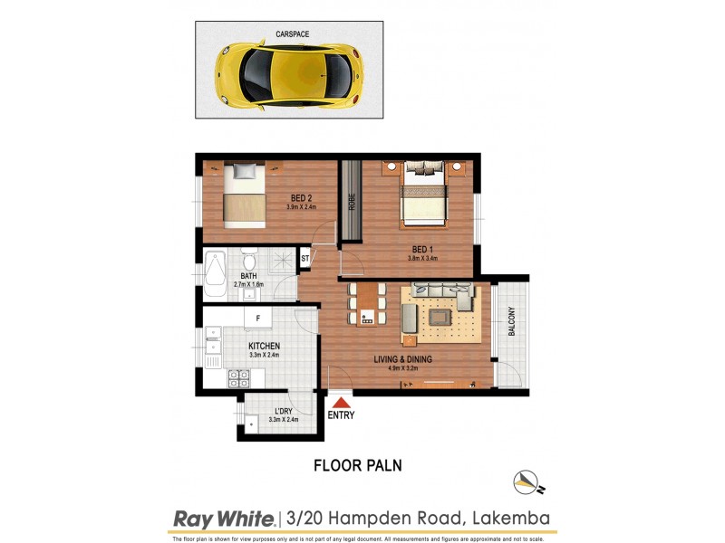 3/20 Hampden Road, Lakemba NSW 2195 Floorplan