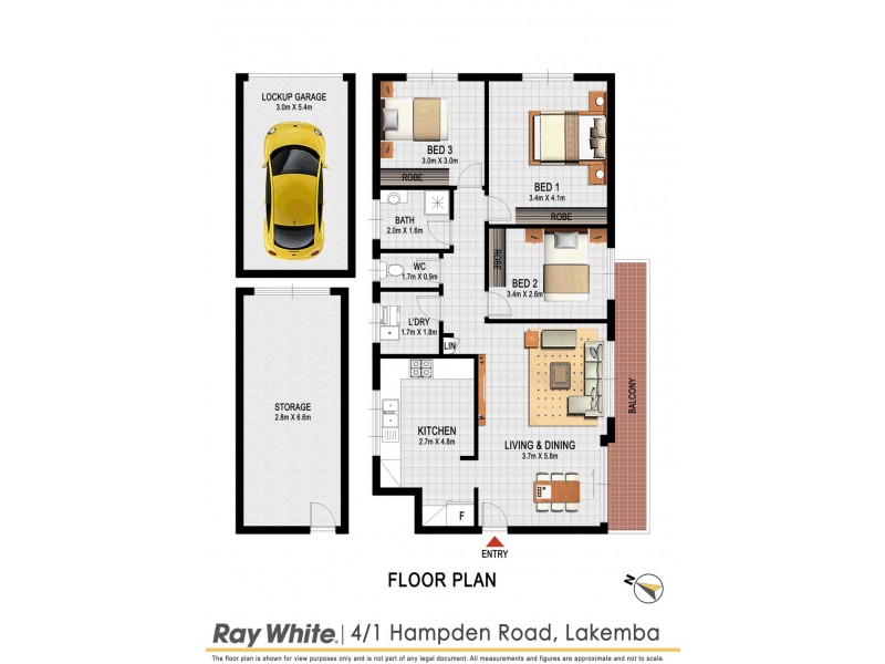 4./1 Hampden Road, Lakemba NSW 2195 Floorplan