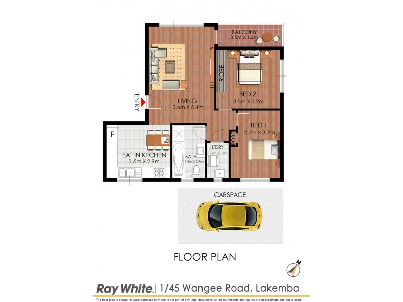 1/45 Wangee Road, Lakemba NSW 2195 Floorplan