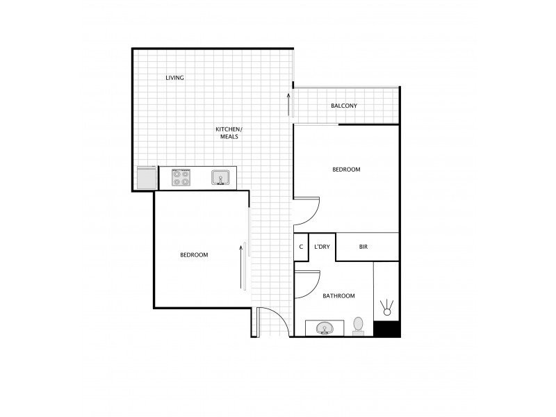 1302/20-26 Coromandal Place, Melbourne VIC 3000 Floorplan