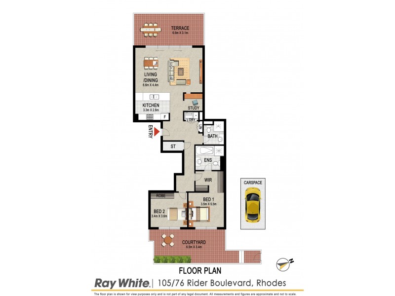 105/76 Rider Boulevard, Rhodes NSW 2138 Floorplan