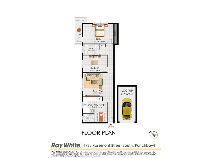 Unit 1/35 Rosemont Street, Punchbowl NSW 2196 Floorplan