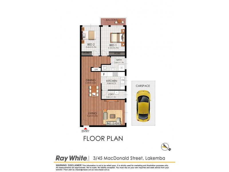 Unit 3/45 Macdonald Street, Lakemba NSW 2195 Floorplan