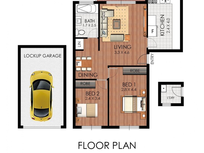 1/13 Myee Street, Lakemba NSW 2195 Floorplan