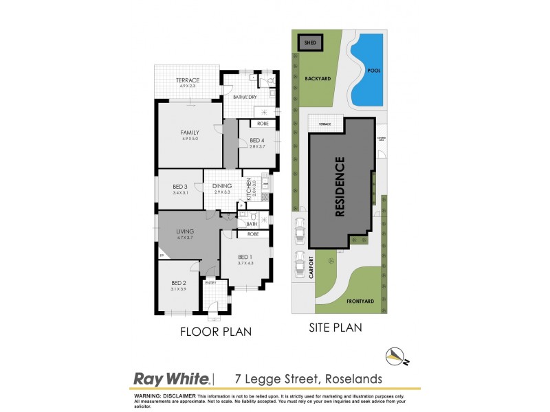 7, Legge Street, Roselands NSW 2196 Floorplan
