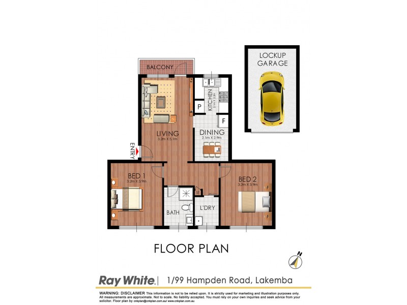 1/99 Hampden Road, Lakemba NSW 2195 Floorplan
