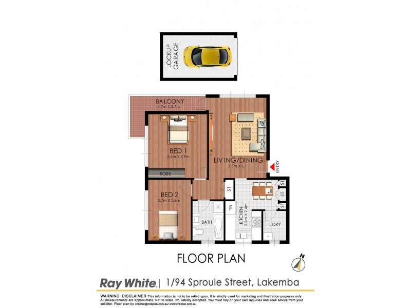 UNIT 1/94 Sproule Street, Lakemba NSW 2195 Floorplan