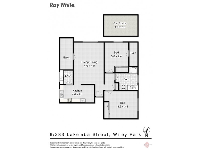 6/283 Lakemba Street, Wiley Park NSW 2195 Floorplan
