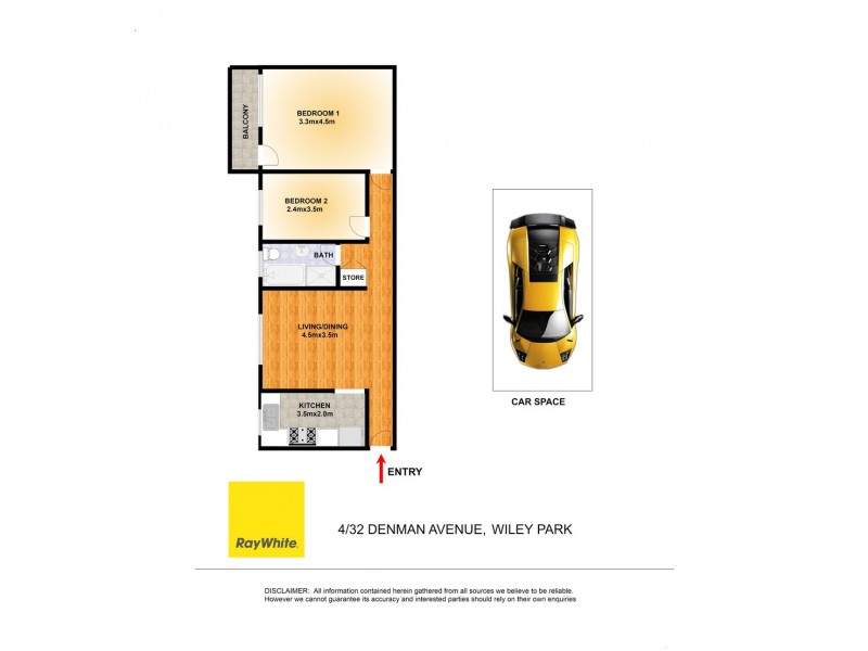 Unit 4/32 Denman Avenue, Wiley Park NSW 2195 Floorplan