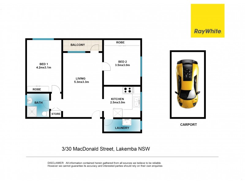 Unit. 3/30 Macdonald Street, Lakemba NSW 2195 Floorplan