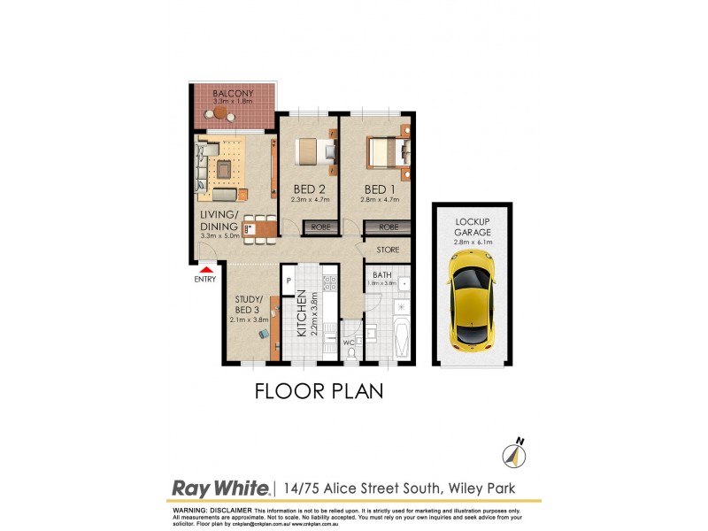 14/75 Alice St South, Wiley Park NSW 2195 Floorplan