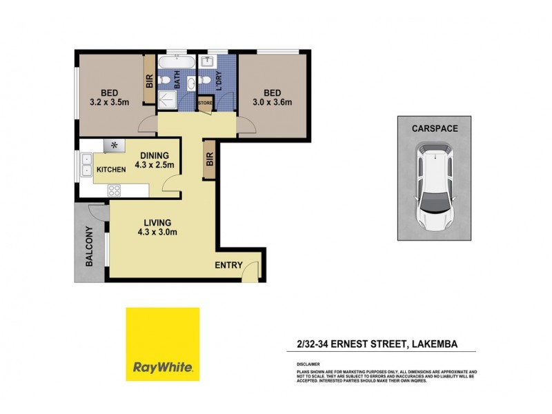 2/32 Ernest Street, Lakemba NSW 2195 Floorplan