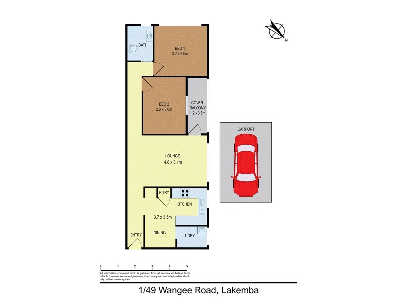 1/49 Wangee Road, Lakemba NSW 2195 Floorplan