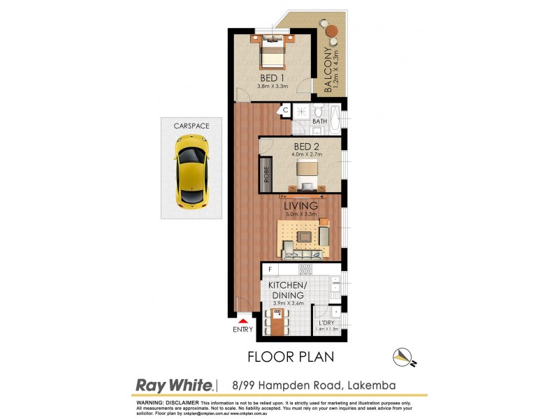 8/99 Hampden Road, Lakemba NSW 2195 Floorplan