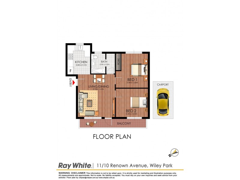 11/10 Renown Avenue,, Wiley Park NSW 2195 Floorplan