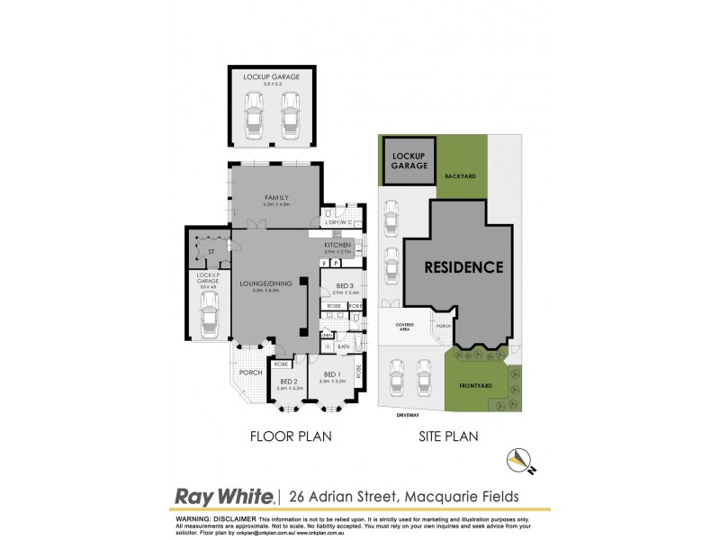 26, Adrian Street, Macquarie Fields NSW 2564 Floorplan