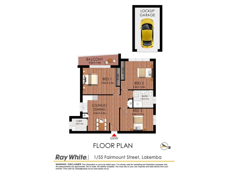1/55 Fairmount Street, Lakemba NSW 2195 Floorplan