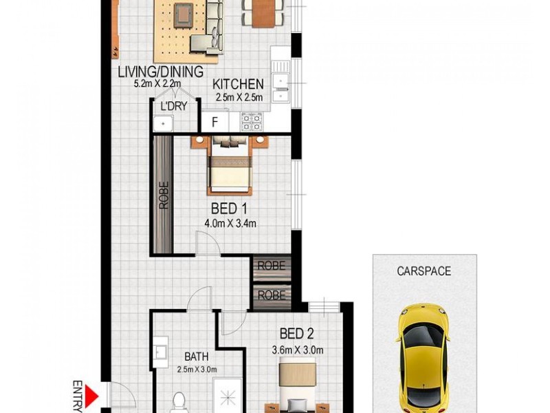 Unit 6/ 39-41 Shadforth Street, Wiley Park NSW 2195 Floorplan