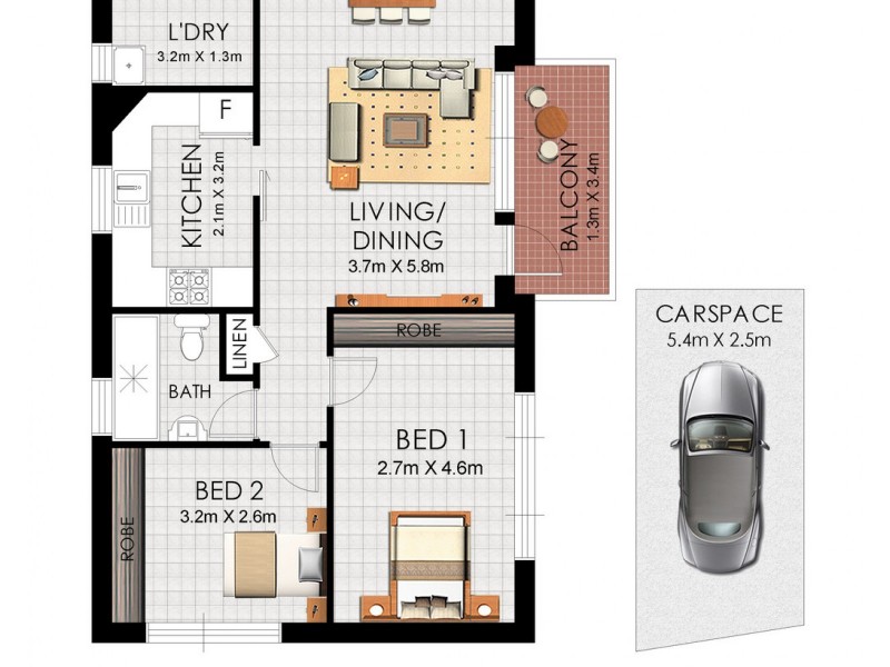 13/73 FAIRMOUNT ST, Lakemba NSW 2195 Floorplan