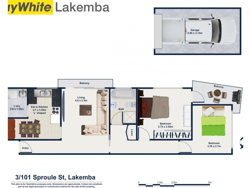 3/101 SPROULE ST, Lakemba NSW 2195 Floorplan