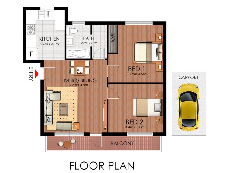 Unit 11/10 Renown Avenue, Wiley Park NSW 2195 Floorplan