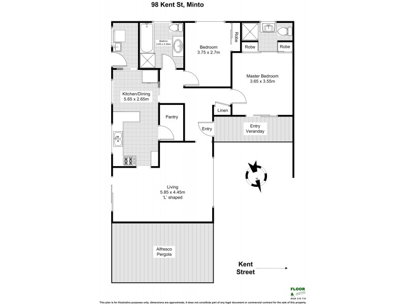 98B KENT ST, Minto NSW 2566 Floorplan